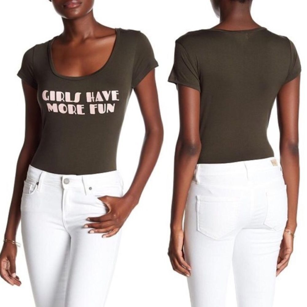 Project Social T Girls Have More Fun Bodysuit XL